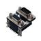 D type  two part  with fork Right Angle Dual Row D Sub Connector PBT black 15 Pin wcon ROHS