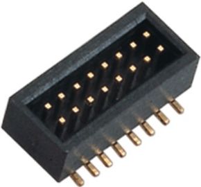 2 * 8 Pin Brass Vàng Flash SMT Box Header Kết nối 1.0mm PA9T