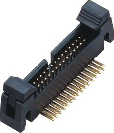 40P PA9T Đen UL94V-0 Latch Tiêu đề 1.27mm ejector tiêu đề Right Angle đóng gói ngắn ống