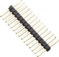 1.0mm 1 * 15P DIP PA9T Đen Độc thân Kết nối Pin Header Pe Bag Dành cho Ban PCB