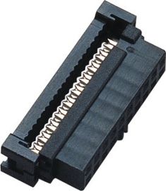20 pin 2.00 mét IDC Ổ Cắm Nối Nữ Với Bump PBT Phosphor Bronze Sel Au / Sn