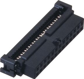 20 pin 2.00 mét IDC Ổ Cắm Nối Nữ Với Bump PBT Phosphor Bronze Sel Au / Sn
