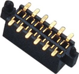 1.27mm Hai Row 180 ° SMT Đầu nối Pin Tiêu đề Nữ Với Các bài đăng và Kim loại khác nhau
