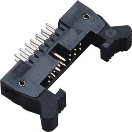 Latch tiêu đề 2.00mm 2 * 7P 180 ° DIP Latch tiêu đề S Loại Brass Vàng Flash