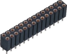 180 ° DIP PPS 2.54 mm Đầu nối nữ được gia công 30 ％ GF UL94V-0