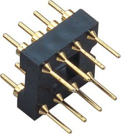 Đầu nối ổ cắm IC 2,54mm cho loại thẻ PCB Tấm tối thiểu 100 chu kỳ Vàng / Flash