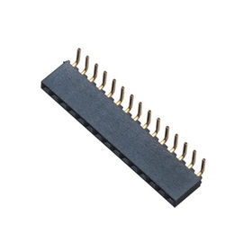 2 đường pitch đơn chèn chèn nối phụ nữ chiều cao bằng nhựa 6.35mm Phích cắm cong