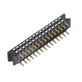 Góc phải 2.54 mm Đầu nối phụ nữ PA9T đèn flash vàng đen ROHS