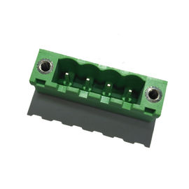 5.08 đầu nối Pluggable Connector Nam Góc phải PA66 Green ROHS
