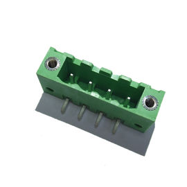 5.08 đầu nối Pluggable Connector Nam Góc phải PA66 Green ROHS