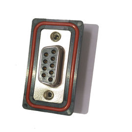 Đầu nối phụ WCON D 9 PIN Nữ Chống nước hàng đôi PBT Đen ROHS