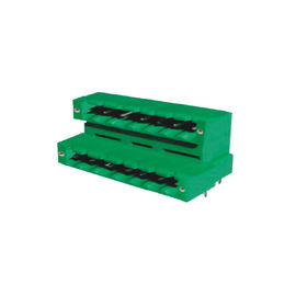Bộ ghép nối ba lớp Pluggable Terminal Blocks Nam 5.08 Mm PA66 Xanh