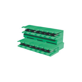 Bộ ghép nối ba lớp Pluggable Terminal Blocks Nam 5.08 Mm PA66 Xanh