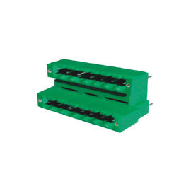 Bộ ghép nối ba lớp Pluggable Terminal Blocks Nam 5.08 Mm PA66 Xanh