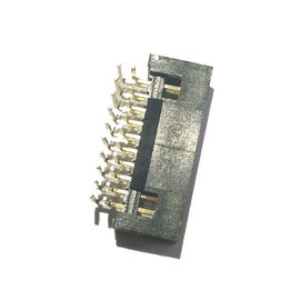 Góc phải 1,27 Mm Đầu nối chệch, Bộ ghép nối đầu cắm Pin màu đen PA9T