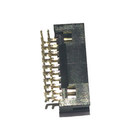 Góc phải 1,27 Mm Đầu nối chệch, Bộ ghép nối đầu cắm Pin màu đen PA9T