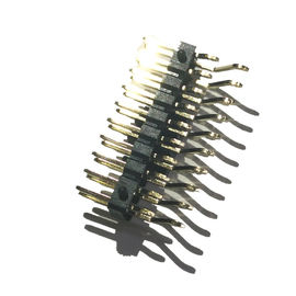 2 đầu nối Pin Tiêu đề Phía nam phải sang phải / SMT Loại PA9T Với POST / CAP