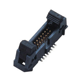 40P PA9T Đen UL94V-0 Latch Tiêu đề 1.27mm ejector tiêu đề Right Angle đóng gói ngắn ống