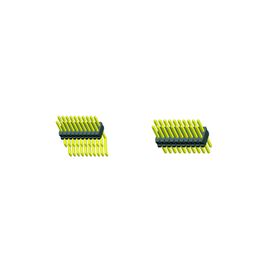 SMT LCP 0,80 * 1,20 Pin Header Đen đôi hàng Với CAP H = 1,4 Đóng gói Reel Đèn flash vàng ROHS