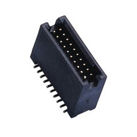 nhựa đen 1.27 Hộp Tiêu đề 50Pin SMT LCP Với Vật liệu Diff.Post Nhiệt độ cao ROHS