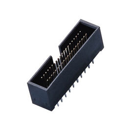 Bốn hàng H = 10.5 1.27 * 2.54 Mm Đầu nối hộp đầu Pitch Box thẳng PA9T màu đen ROHS