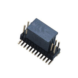 Tiêu đề Pin kép dòng 1.27 * 2.54 Góc bên phải Dãy đôi 45 ° DIP 50 Đầu Tiêu đề PA9T màu đen ROHS