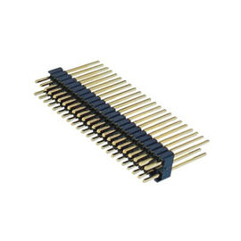 Tiêu đề Pin kép dòng 1.27 * 2.54 Góc bên phải Dãy đôi 45 ° DIP 50 Đầu Tiêu đề PA9T màu đen ROHS
