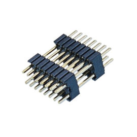 Ban PCB 1.27 * 2.54mm Đầu nối Pin Header Double Row Double Plastic SMT PA9T Brass H = 2.54