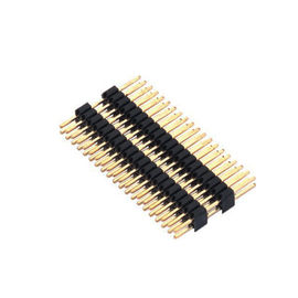 1.27 Mm Pin Tiêu đề Góc phải Nhiệt độ cao Nhựa DIP H = 1.5 PA9T đen UL94V-0