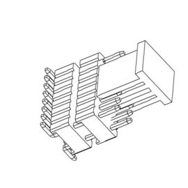 Đầu nối pin 1.27mm H = 1.0mm SMT Doul Row Nhựa đôi