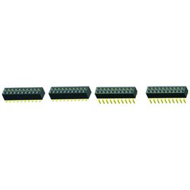 2.54 Đinh vít Chân Top Nhập Tiêu đề Pin Nữ Double Row 20mΩ Max