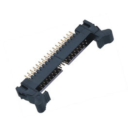 Latch tiêu đề 2.00mm 2 * 7P 180 ° DIP Latch tiêu đề S Loại Brass Vàng Flash