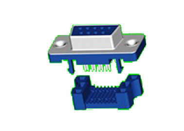 Nam Dual Row IDC Loại D Sub Connector PBT Brass 9 Pin Piercing dòng
