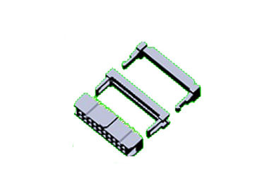 Ổ cắm IDC hai hàng 2.54 mm với Đầu nối SR Một mặt Brass Sel Au / Sn 06 ~ 64P