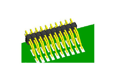 Đầu nối chân cắm Đầu nối đôi Hàng đen SMT Nam PA9T H = 2.0 Với CAP ROHS được phê duyệt