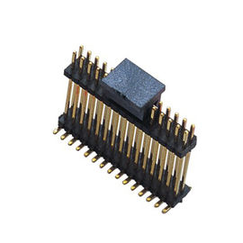 Ban PCB 1.27 * 2.54mm Đầu nối Pin Header Double Row Double Plastic SMT PA9T Brass H = 2.54
