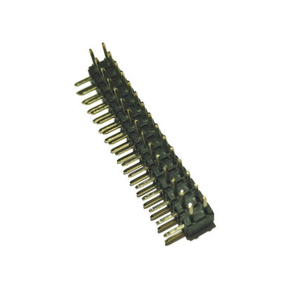 Đầu nối Pitch 2.0AMP 2Mm bằng đồng thau, Đầu ghim PA9T Góc phải 500V